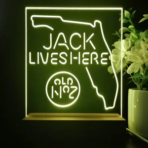 Jack Daniel's Jack Lives Here Florida LED Desk Light