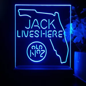Jack Daniel's Jack Lives Here Florida LED Desk Light