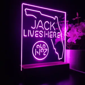 Jack Daniel's Jack Lives Here Florida LED Desk Light