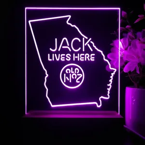 Jack Daniel's Jack Lives Here Georgia LED Desk Light