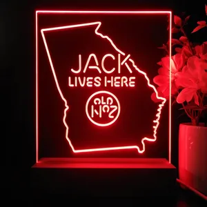 Jack Daniel's Jack Lives Here Georgia LED Desk Light