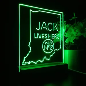 Jack Daniel's Jack Lives Here Indiana LED Desk Light