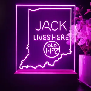 Jack Daniel's Jack Lives Here Indiana LED Desk Light