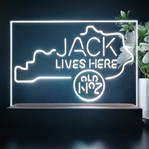 Jack Daniel's Jack Lives Here Kentucky LED Desk Light