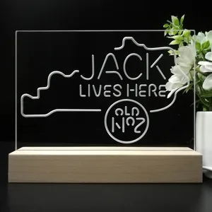 Jack Daniel's Jack Lives Here Kentucky LED Desk Light