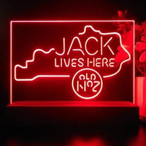 Jack Daniel's Jack Lives Here Kentucky LED Desk Light