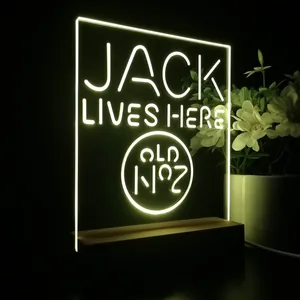 Jack Daniel's Jack Lives Here LED Desk Light