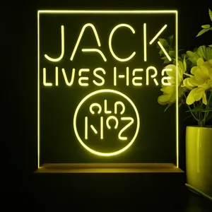 Jack Daniel's Jack Lives Here LED Desk Light