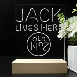Jack Daniel's Jack Lives Here LED Desk Light