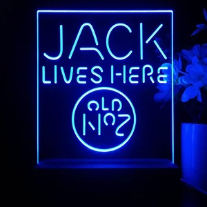 Jack Daniel's Jack Lives Here LED Desk Light
