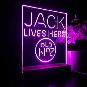Jack Daniel's Jack Lives Here LED Desk Light