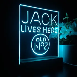 Jack Daniel's Jack Lives Here LED Desk Light