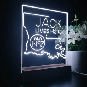 Jack Daniel's Jack Lives Here Louisiana LED Desk Light