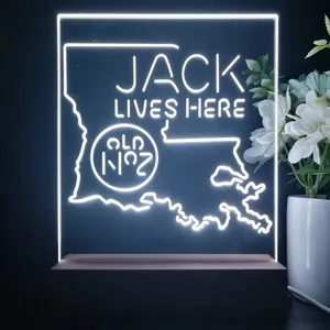 Jack Daniel's Jack Lives Here Louisiana LED Desk Light