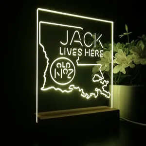 Jack Daniel's Jack Lives Here Louisiana LED Desk Light