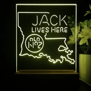 Jack Daniel's Jack Lives Here Louisiana LED Desk Light