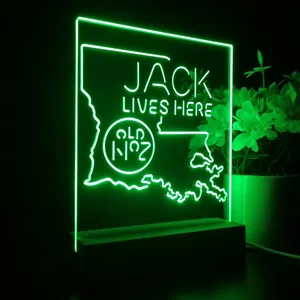 Jack Daniel's Jack Lives Here Louisiana LED Desk Light