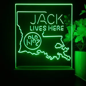 Jack Daniel's Jack Lives Here Louisiana LED Desk Light