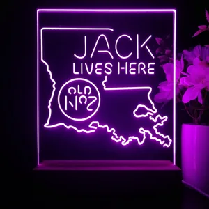 Jack Daniel's Jack Lives Here Louisiana LED Desk Light