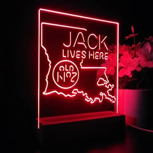 Jack Daniel's Jack Lives Here Louisiana LED Desk Light