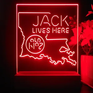 Jack Daniel's Jack Lives Here Louisiana LED Desk Light