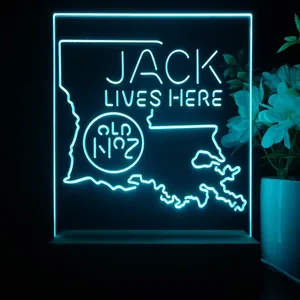 Jack Daniel's Jack Lives Here Louisiana LED Desk Light