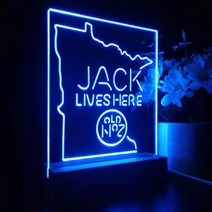 Jack Daniel's Jack Lives Here Minnesota LED Desk Light