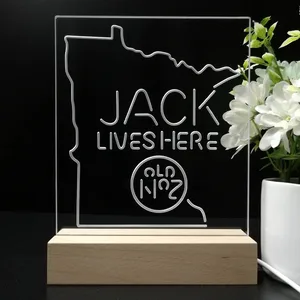 Jack Daniel's Jack Lives Here Minnesota LED Desk Light