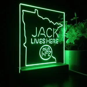 Jack Daniel's Jack Lives Here Minnesota LED Desk Light