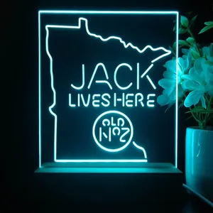 Jack Daniel's Jack Lives Here Minnesota LED Desk Light