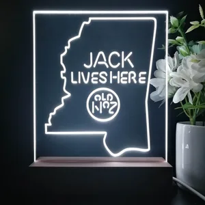 Jack Daniel's Jack Lives Here Mississippi LED Desk Light