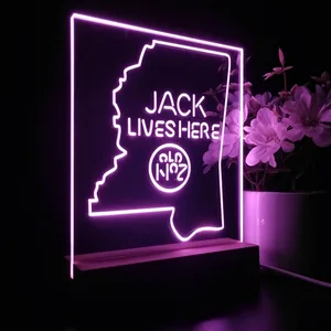 Jack Daniel's Jack Lives Here Mississippi LED Desk Light