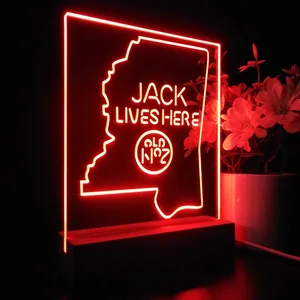 Jack Daniel's Jack Lives Here Mississippi LED Desk Light