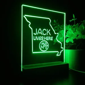 Jack Daniel's Jack Lives Here Missouri LED Desk Light