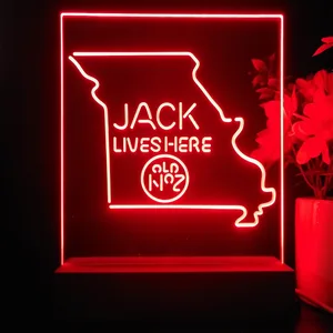 Jack Daniel's Jack Lives Here Missouri LED Desk Light