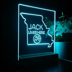 Jack Daniel's Jack Lives Here Missouri LED Desk Light
