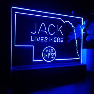 Jack Daniel's Jack Lives Here Nebraska LED Desk Light