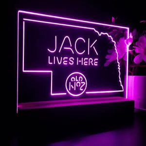 Jack Daniel's Jack Lives Here Nebraska LED Desk Light