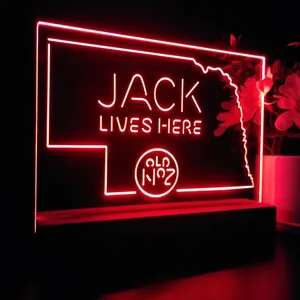 Jack Daniel's Jack Lives Here Nebraska LED Desk Light