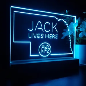 Jack Daniel's Jack Lives Here Nebraska LED Desk Light
