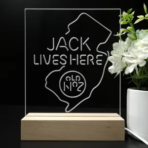 Jack Daniel's Jack Lives Here New Jersey LED Desk Light