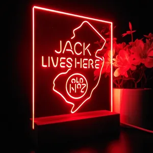 Jack Daniel's Jack Lives Here New Jersey LED Desk Light