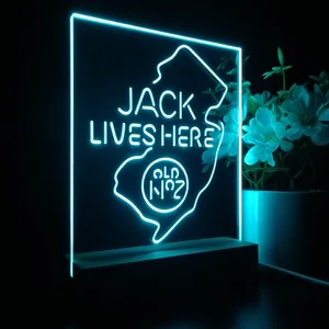 Jack Daniel's Jack Lives Here New Jersey LED Desk Light