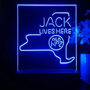 Jack Daniel's Jack Lives Here New York LED Desk Light
