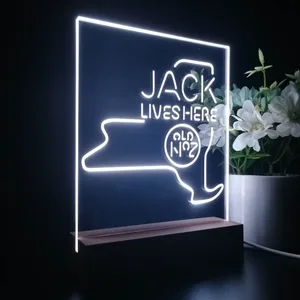 Jack Daniel's Jack Lives Here New York LED Desk Light