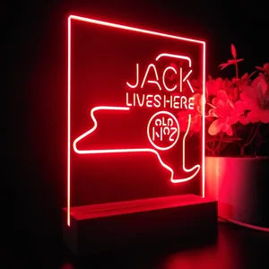 Jack Daniel's Jack Lives Here New York LED Desk Light