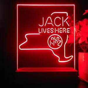 Jack Daniel's Jack Lives Here New York LED Desk Light