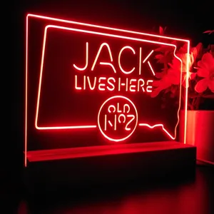 Jack Daniel's Jack Lives Here North Dakota LED Desk Light