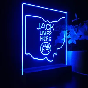 Jack Daniel's Jack Lives Here Ohio LED Desk Light