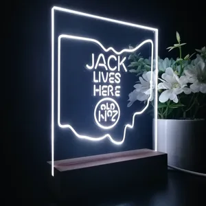 Jack Daniel's Jack Lives Here Ohio LED Desk Light